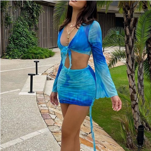 Tiger Mist Other - Amazon Blue 2 piece beach set